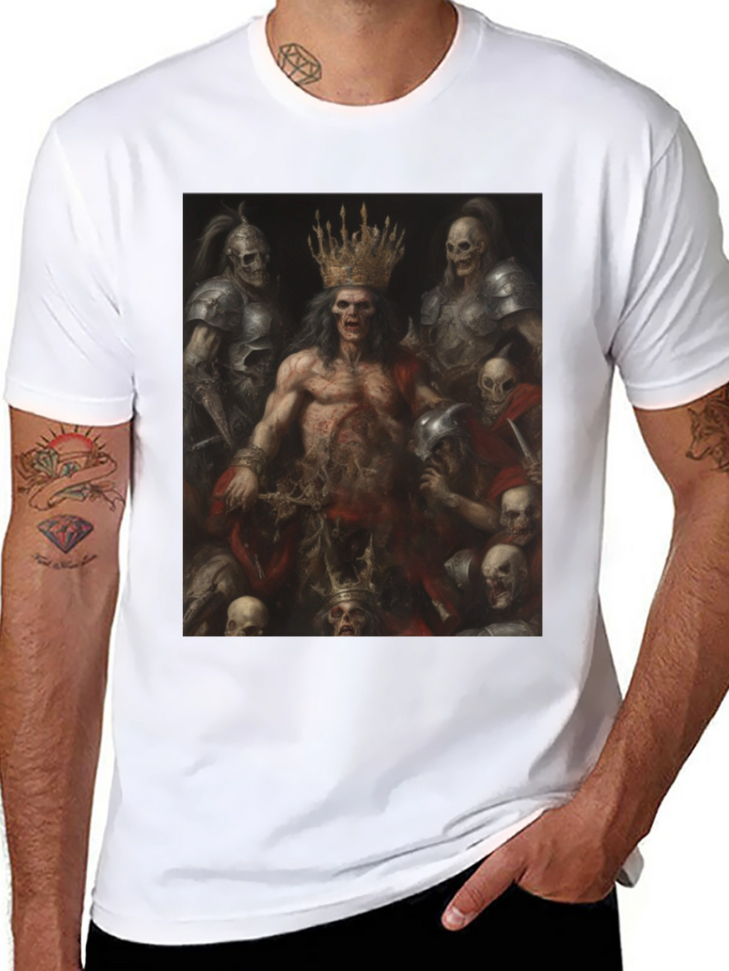 Undead King Graphic Tee - Black T-Shirt