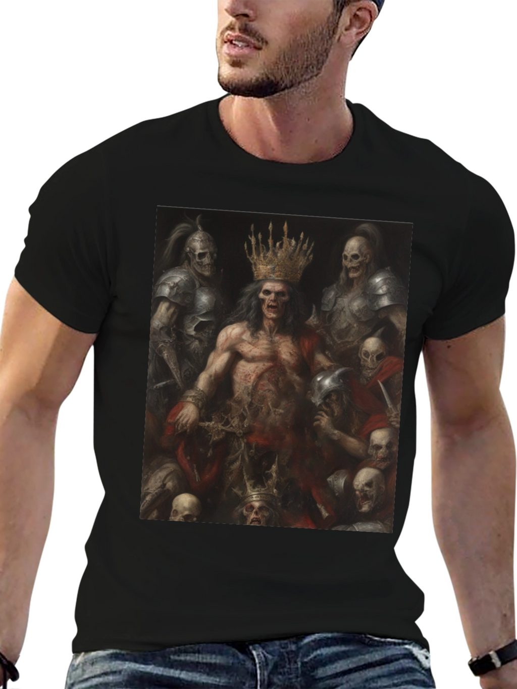 Undead King Graphic Tee - Black T-Shirt
