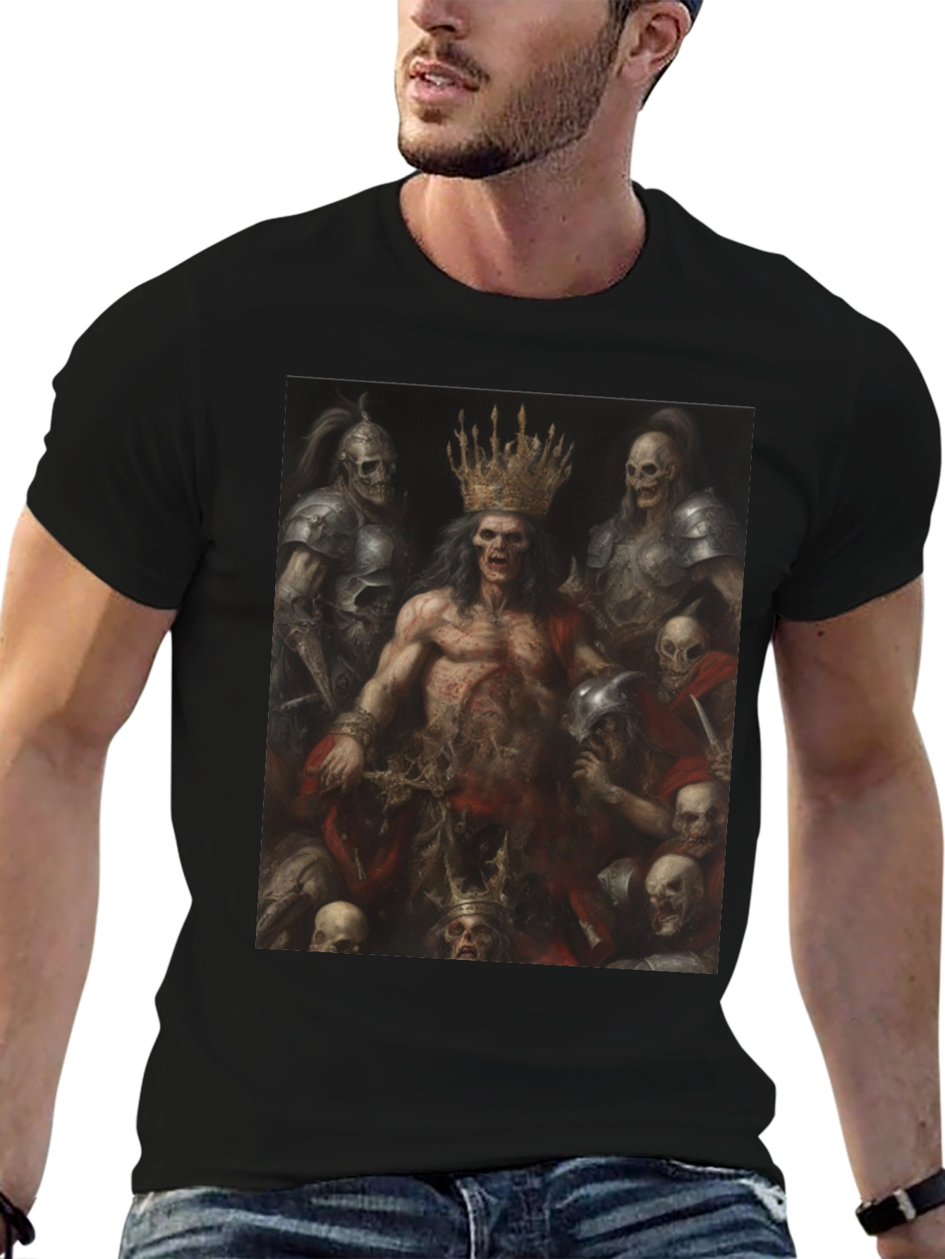 Undead King Graphic Tee - Black T-Shirt