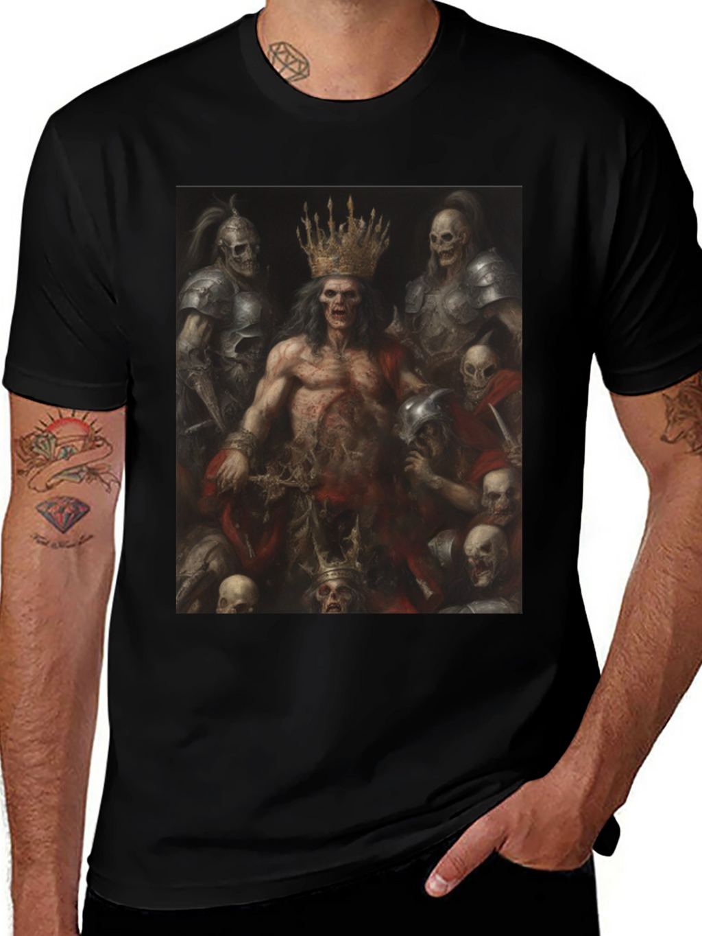 Undead King Graphic Tee - Black T-Shirt
