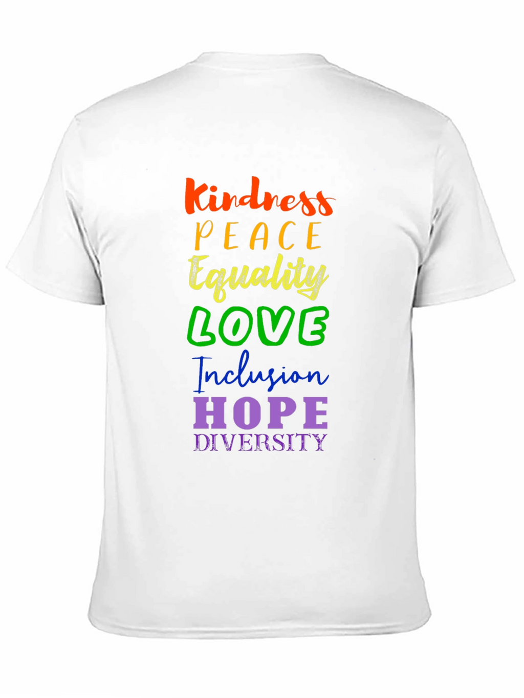 Kindness Peace Equality Graphic Tee