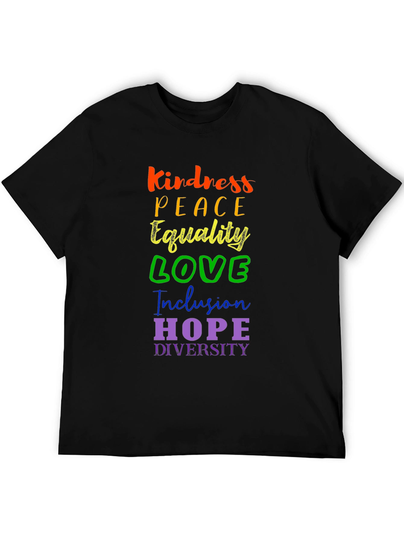 Kindness Peace Equality Graphic Tee