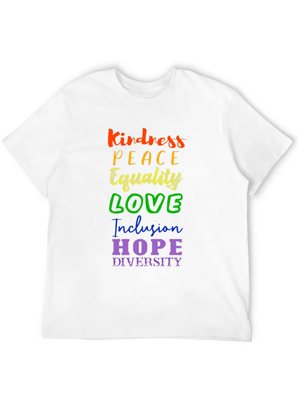 Kindness Peace Equality Graphic Tee