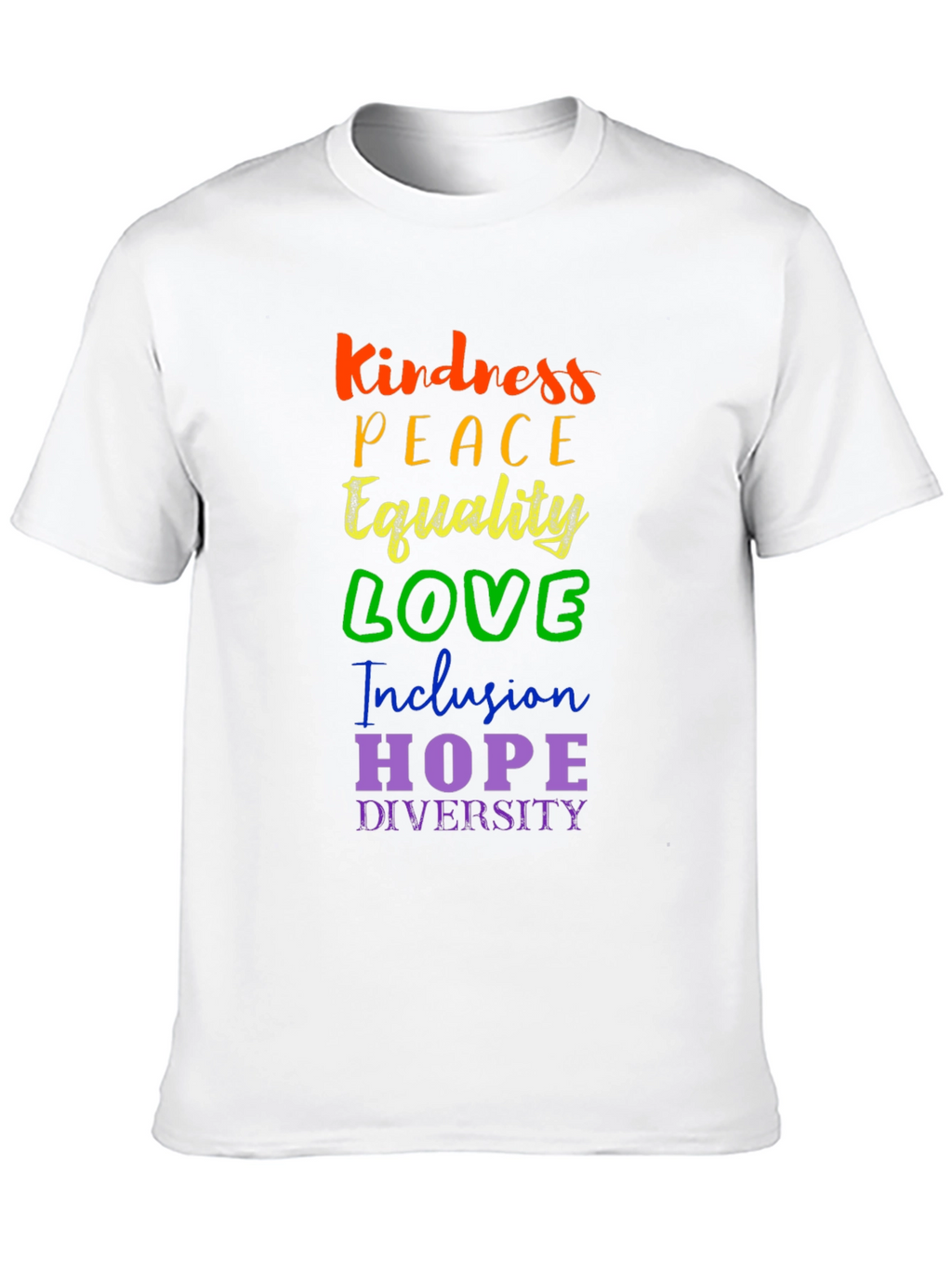 Kindness Peace Equality Graphic Tee
