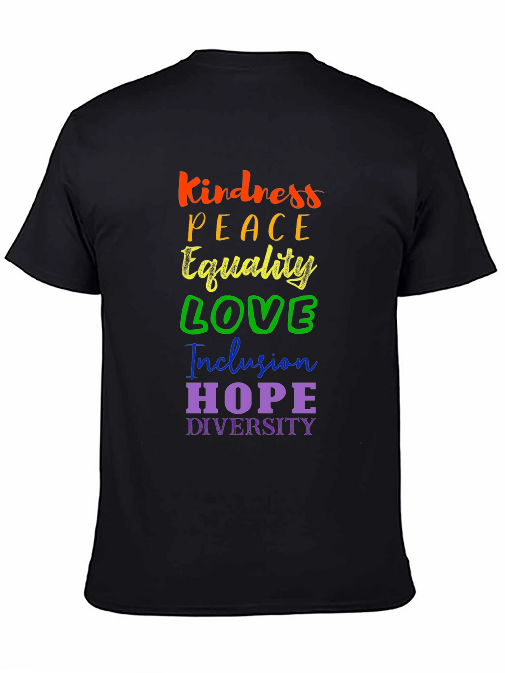 Kindness Peace Equality Graphic Tee