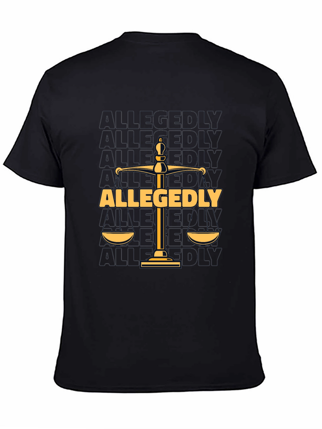 Allegedly Law Scales Graphic T-Shirt