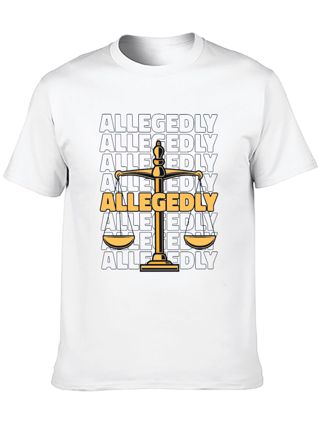 Allegedly Law Scales Graphic T-Shirt