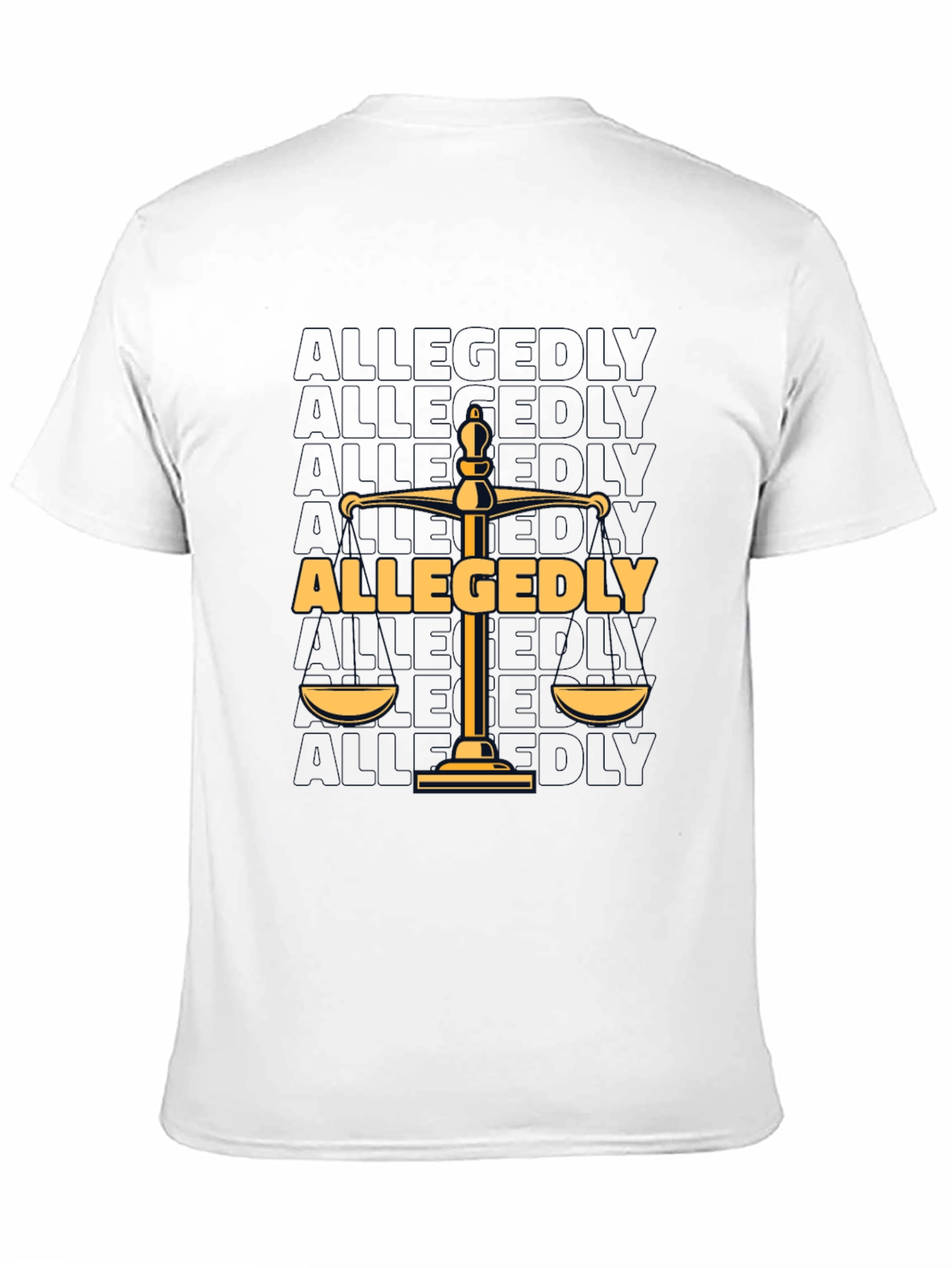 Allegedly Law Scales Graphic T-Shirt