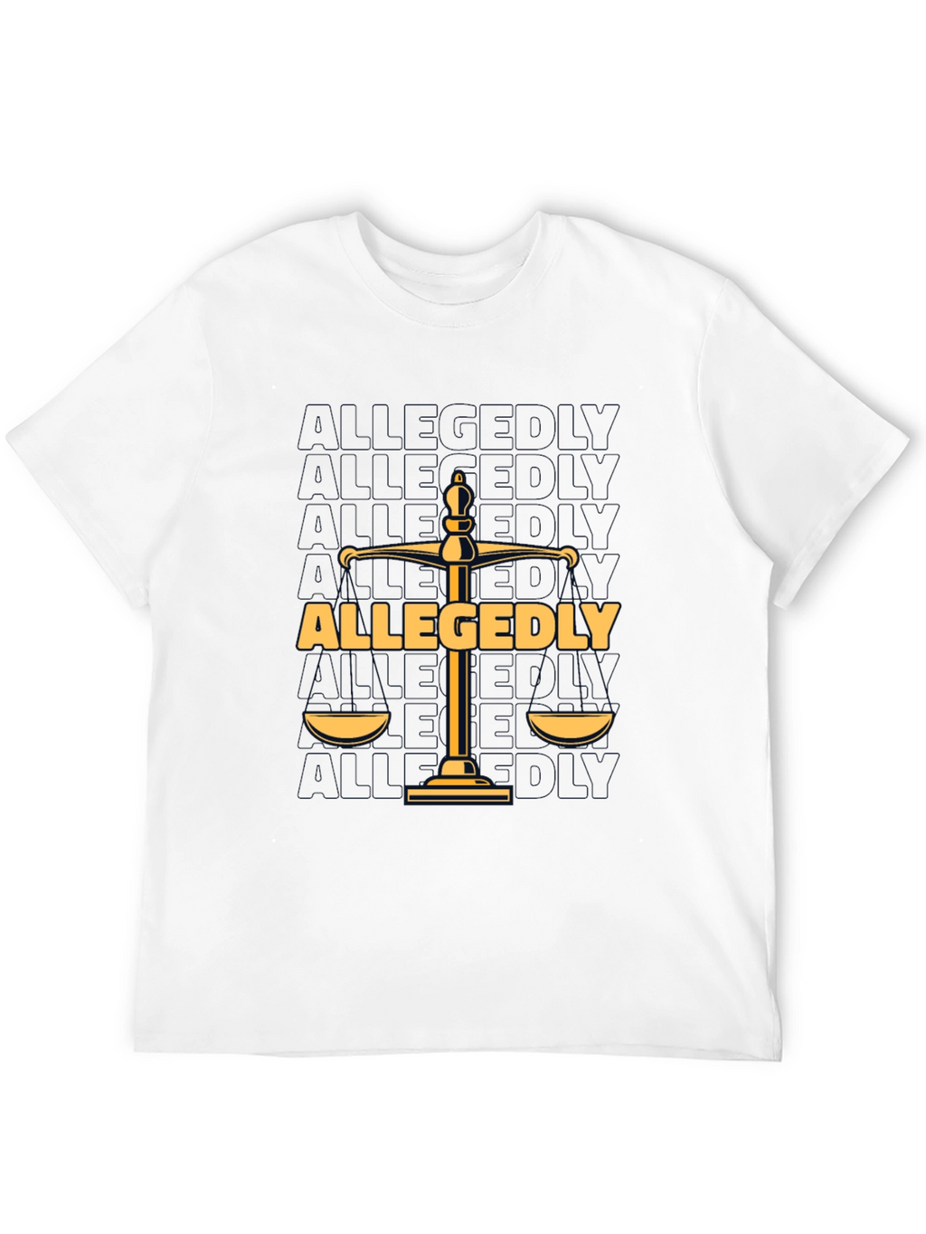 Allegedly Law Scales Graphic T-Shirt