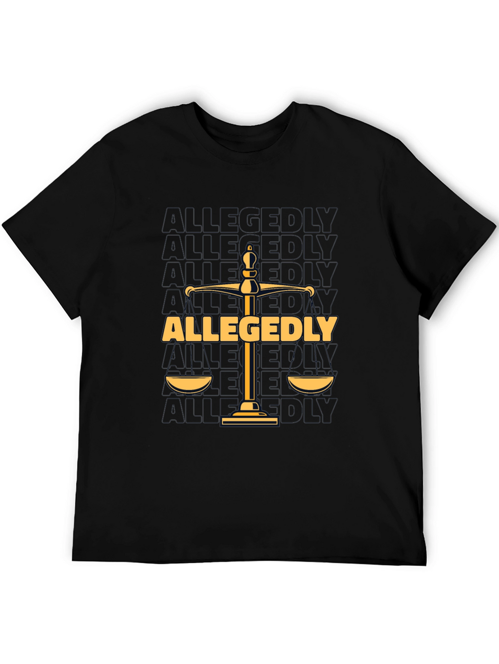 Allegedly Law Scales Graphic T-Shirt