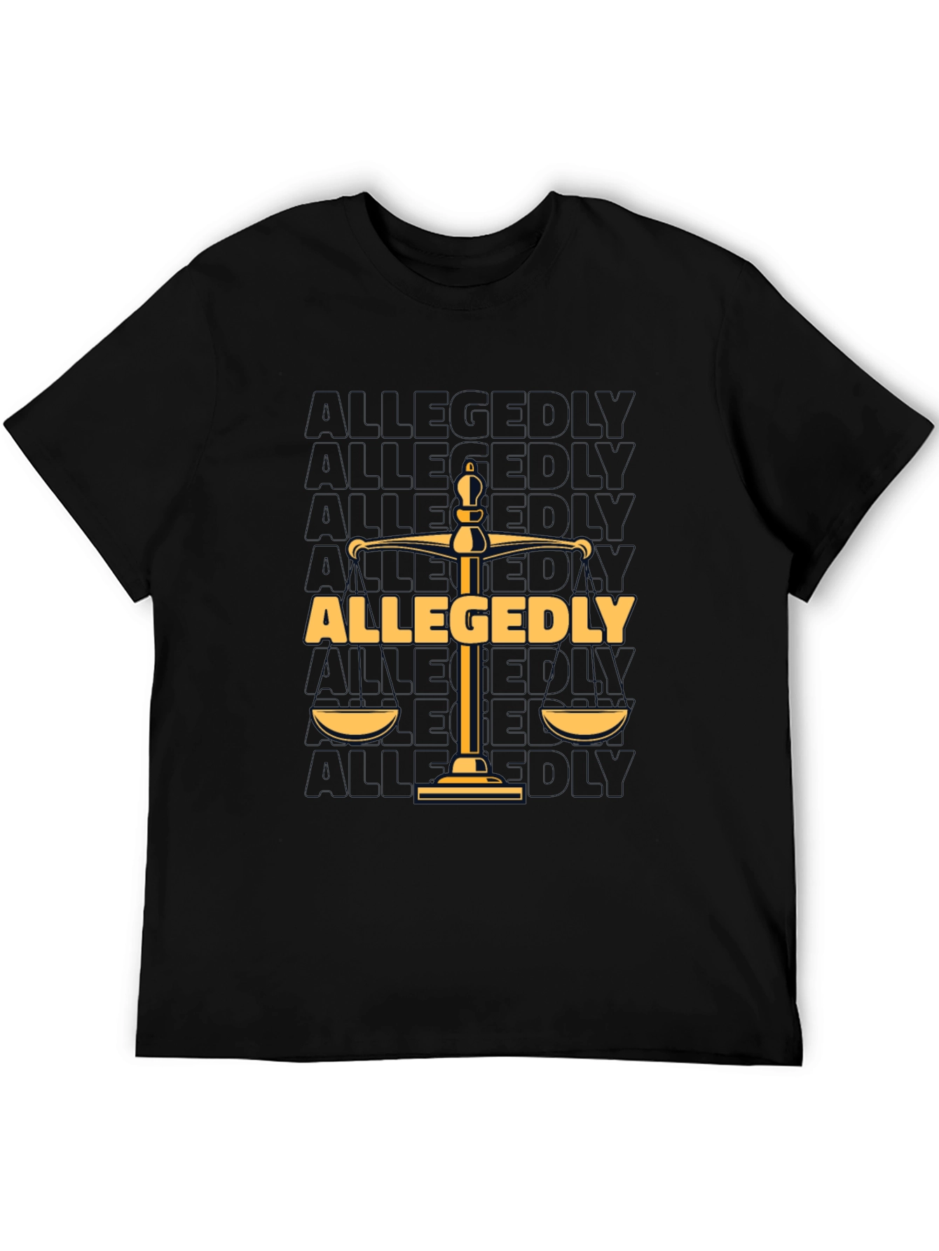 Allegedly Law Scales Graphic T-Shirt