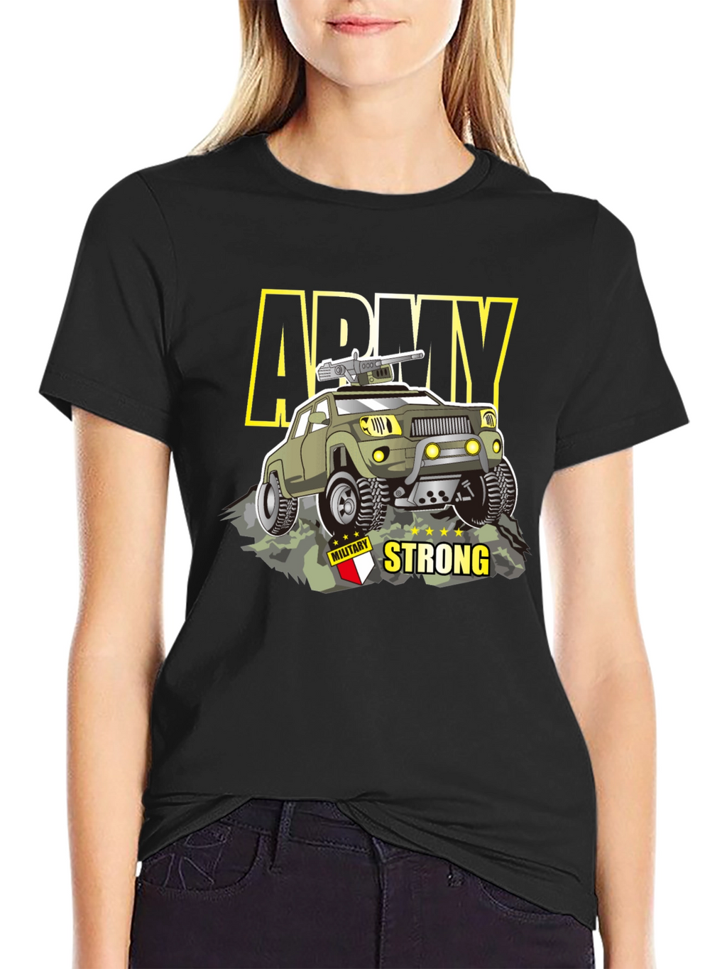 Army Strong Graphic T-Shirt - Military Style Tee