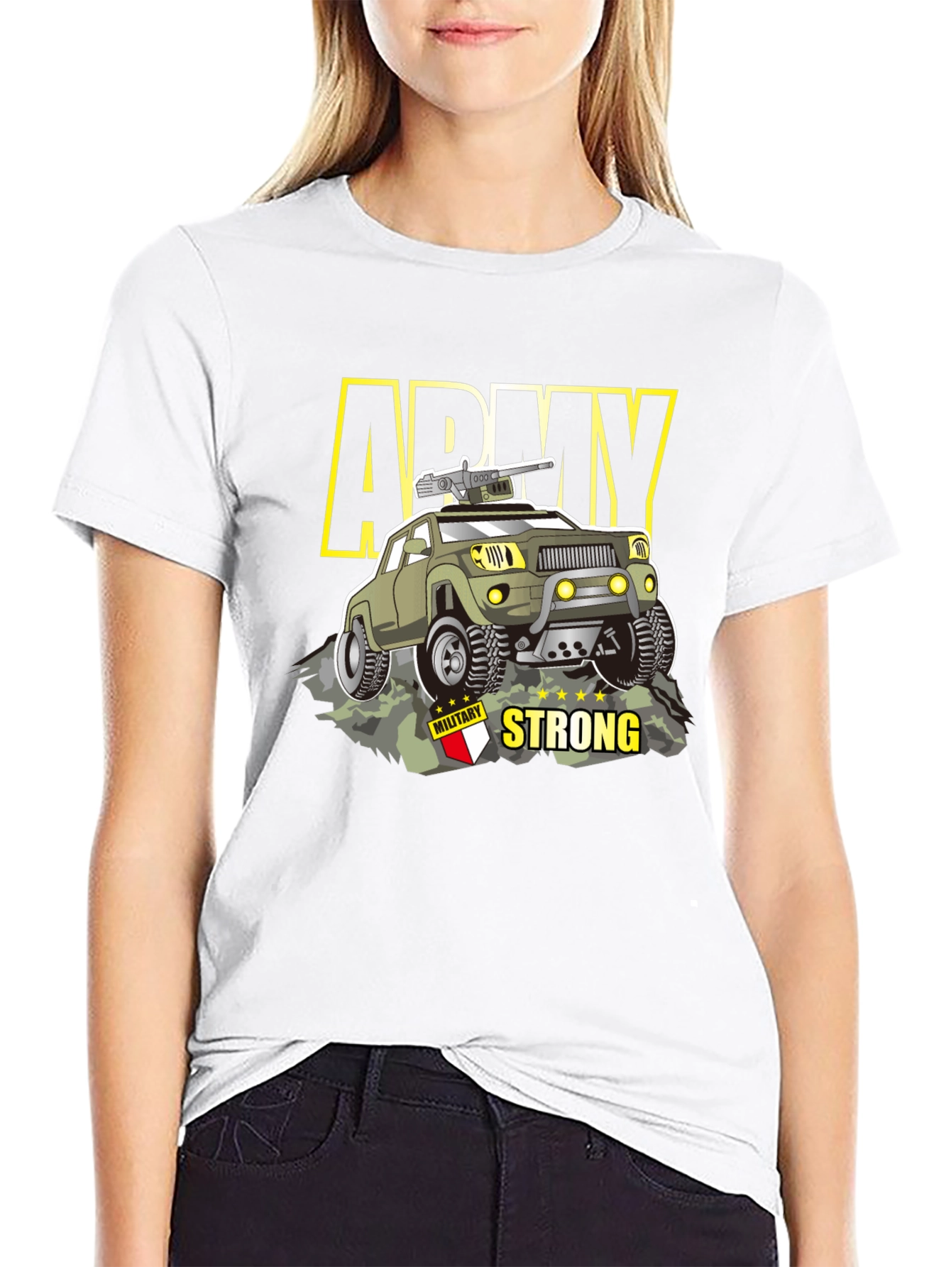 Army Strong Graphic T-Shirt - Military Style Tee