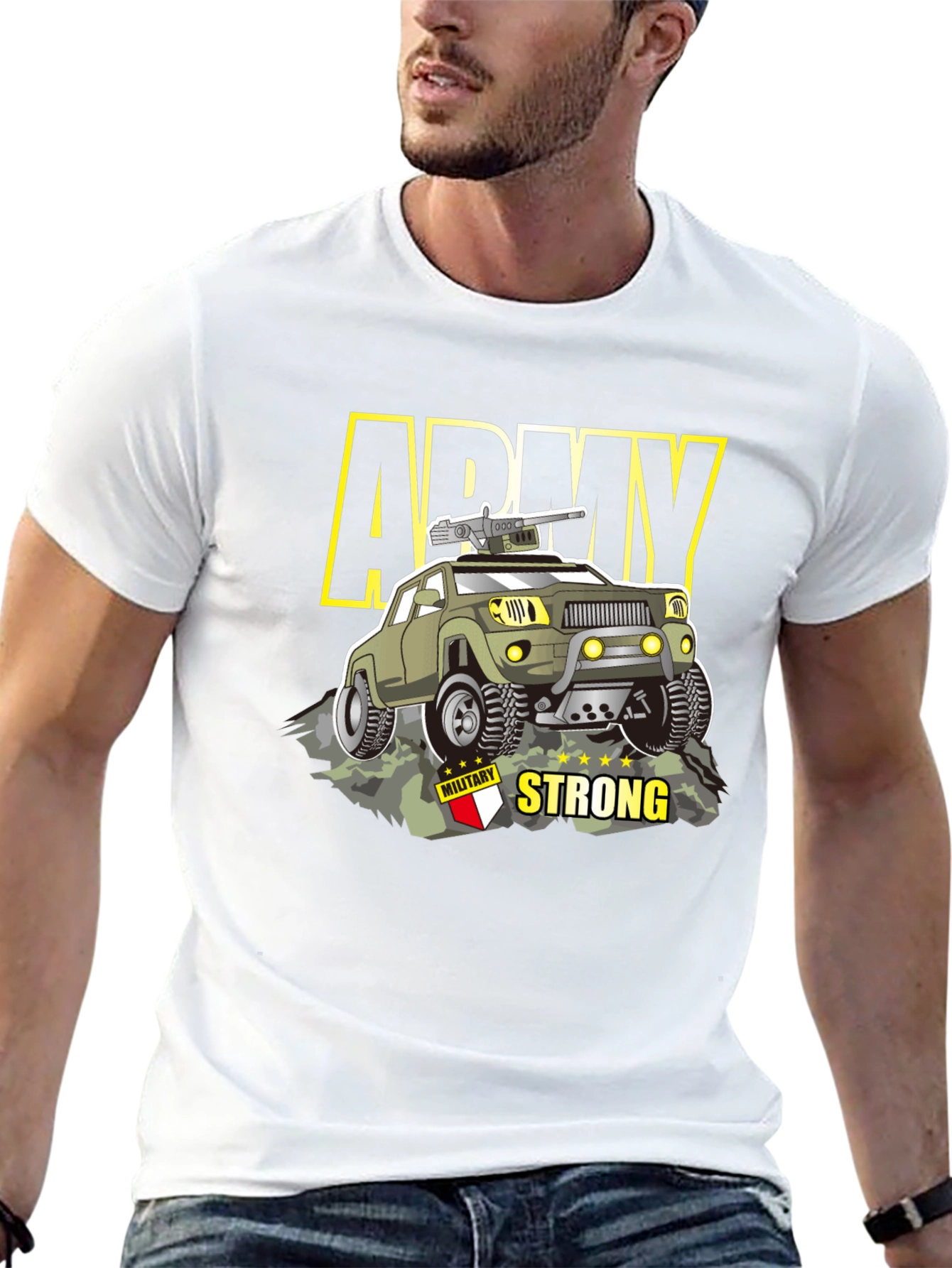 Army Strong Graphic T-Shirt - Military Style Tee