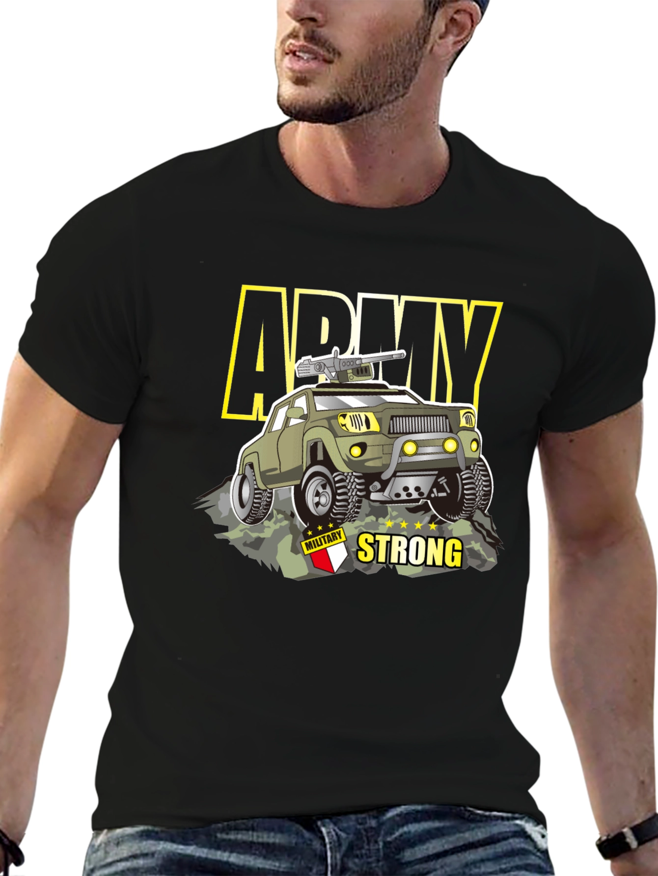 Army Strong Graphic T-Shirt - Military Style Tee
