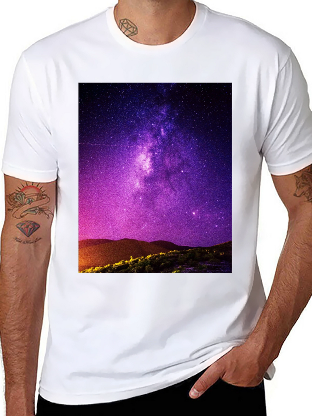 Starry Night Sky Graphic Tee