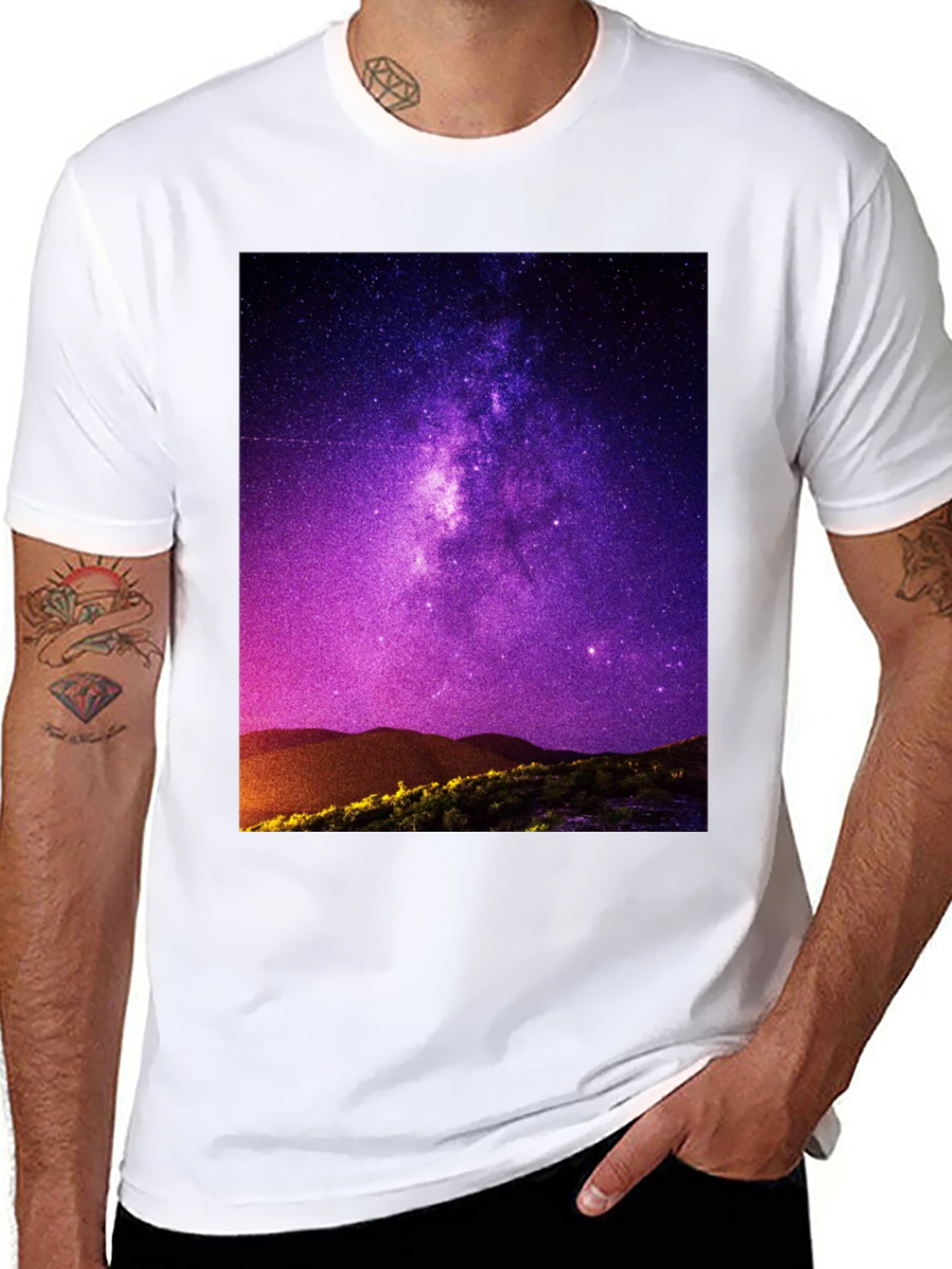 Starry Night Sky Graphic Tee