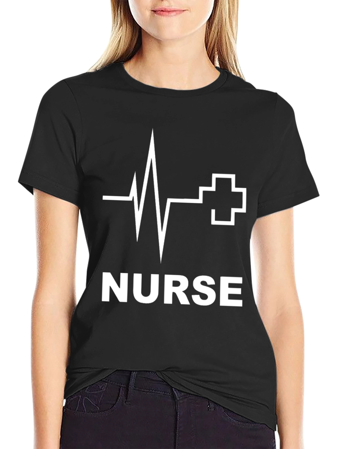 Nurse Heartbeat Graphic T-Shirt - Stylish and Comfortable