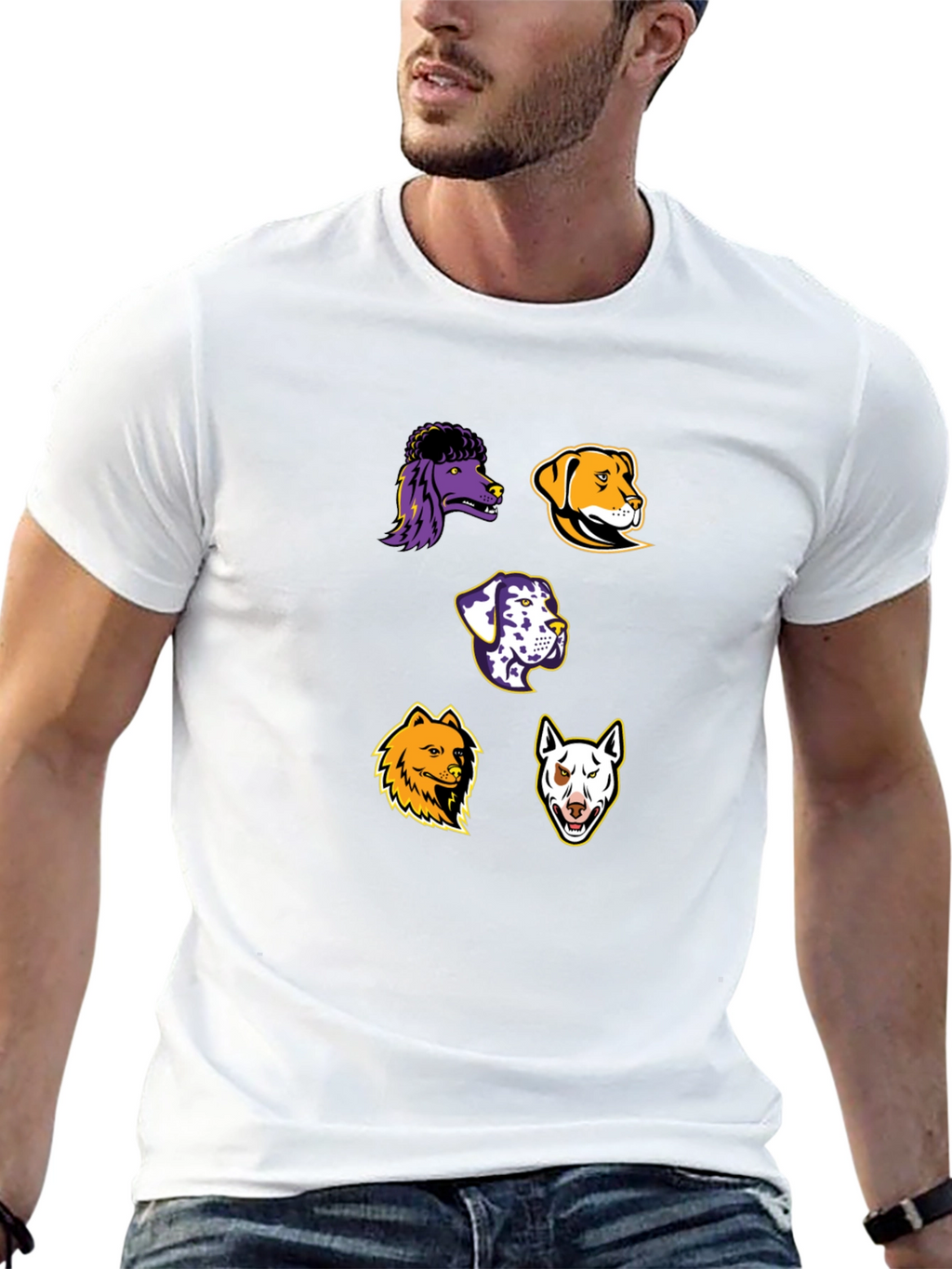 Dog Breed Graphic Print T-Shirt