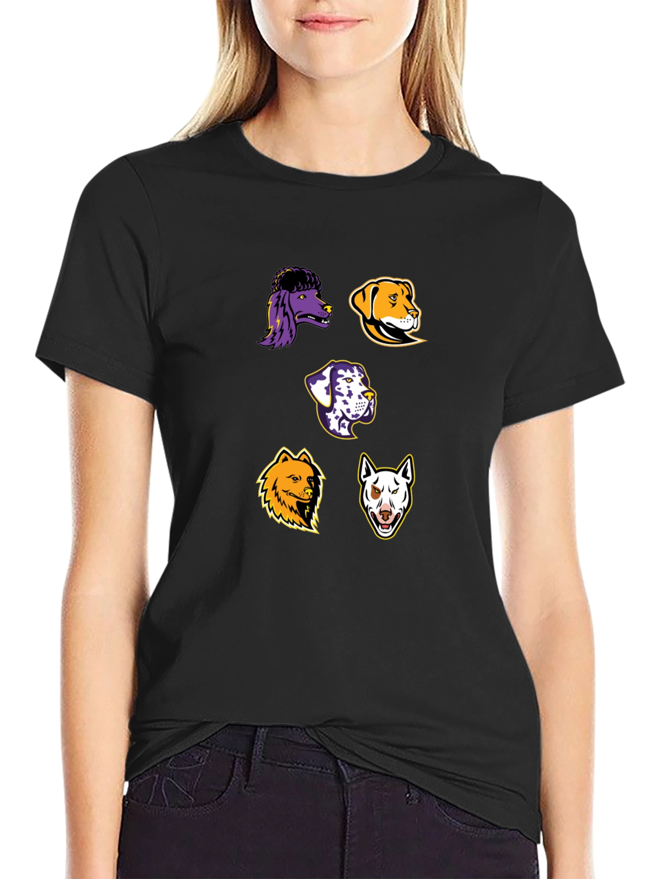 Dog Breed Graphic Print T-Shirt
