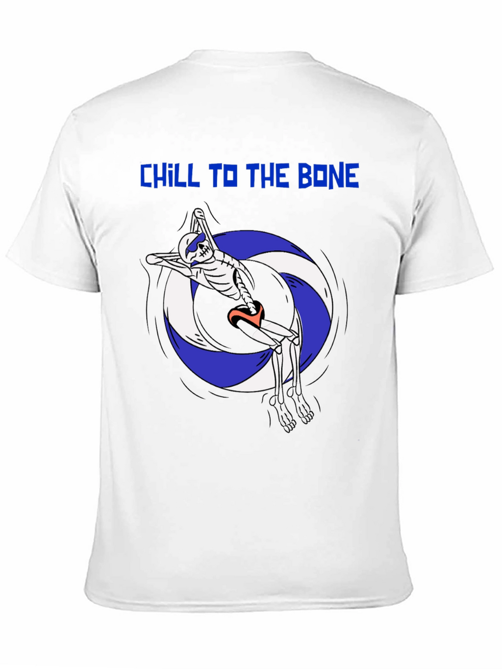 Chill To The Bone Skeleton Swimmer Graphic Tee