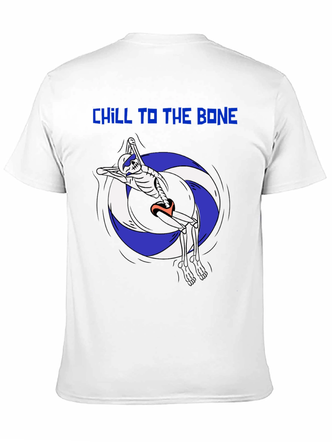 Chill To The Bone Skeleton Swimmer Graphic Tee