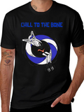 Chill To The Bone Skeleton Swimmer Graphic Tee
