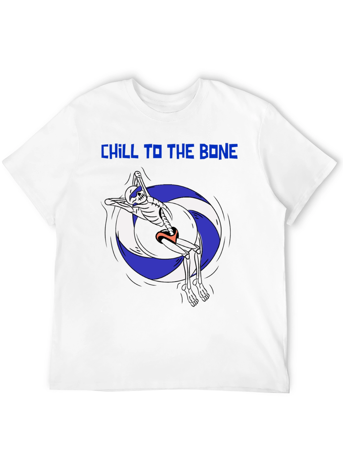 Chill To The Bone Skeleton Swimmer Graphic Tee