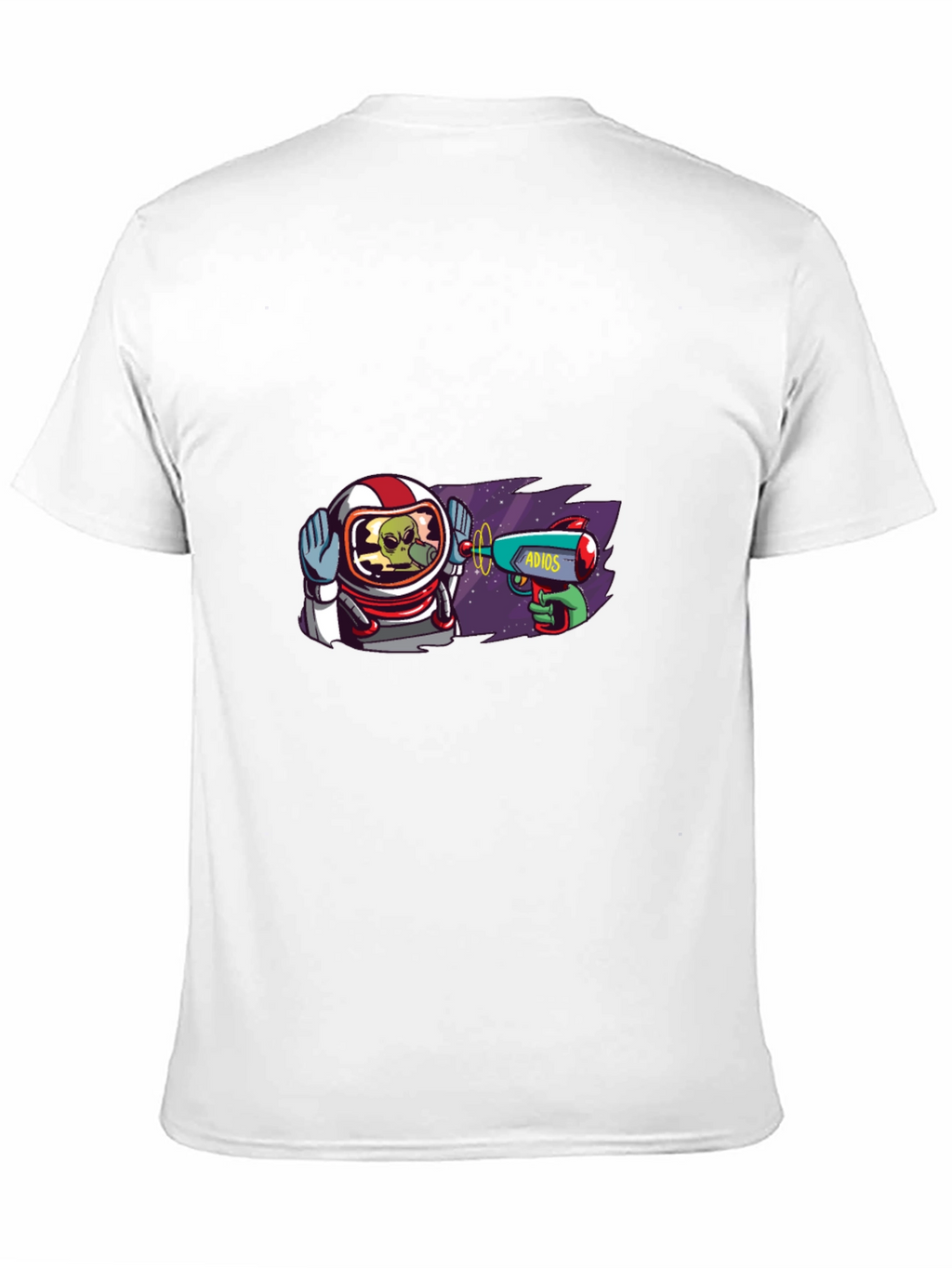 Astronaut Alien T-Shirt - Adios Ray Gun Design