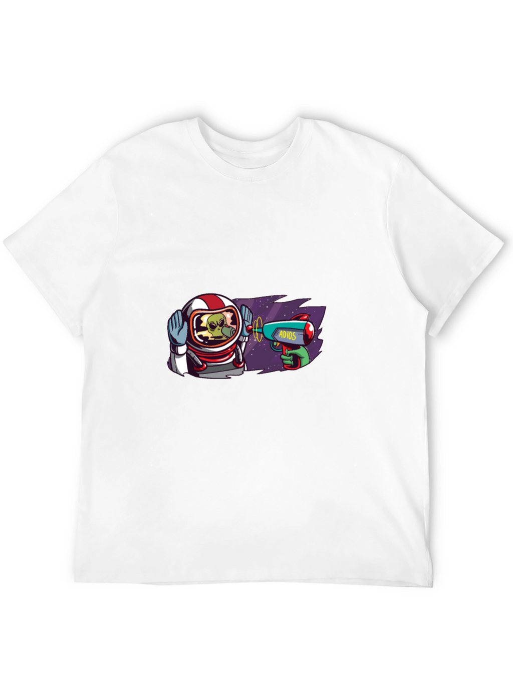 Astronaut Alien T-Shirt - Adios Ray Gun Design