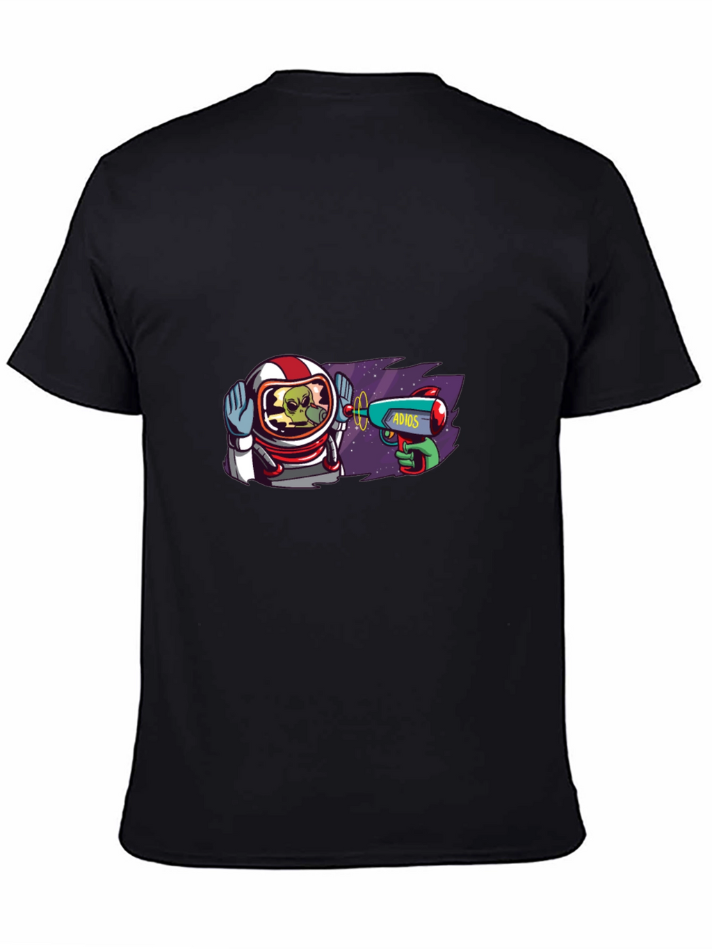 Astronaut Alien T-Shirt - Adios Ray Gun Design
