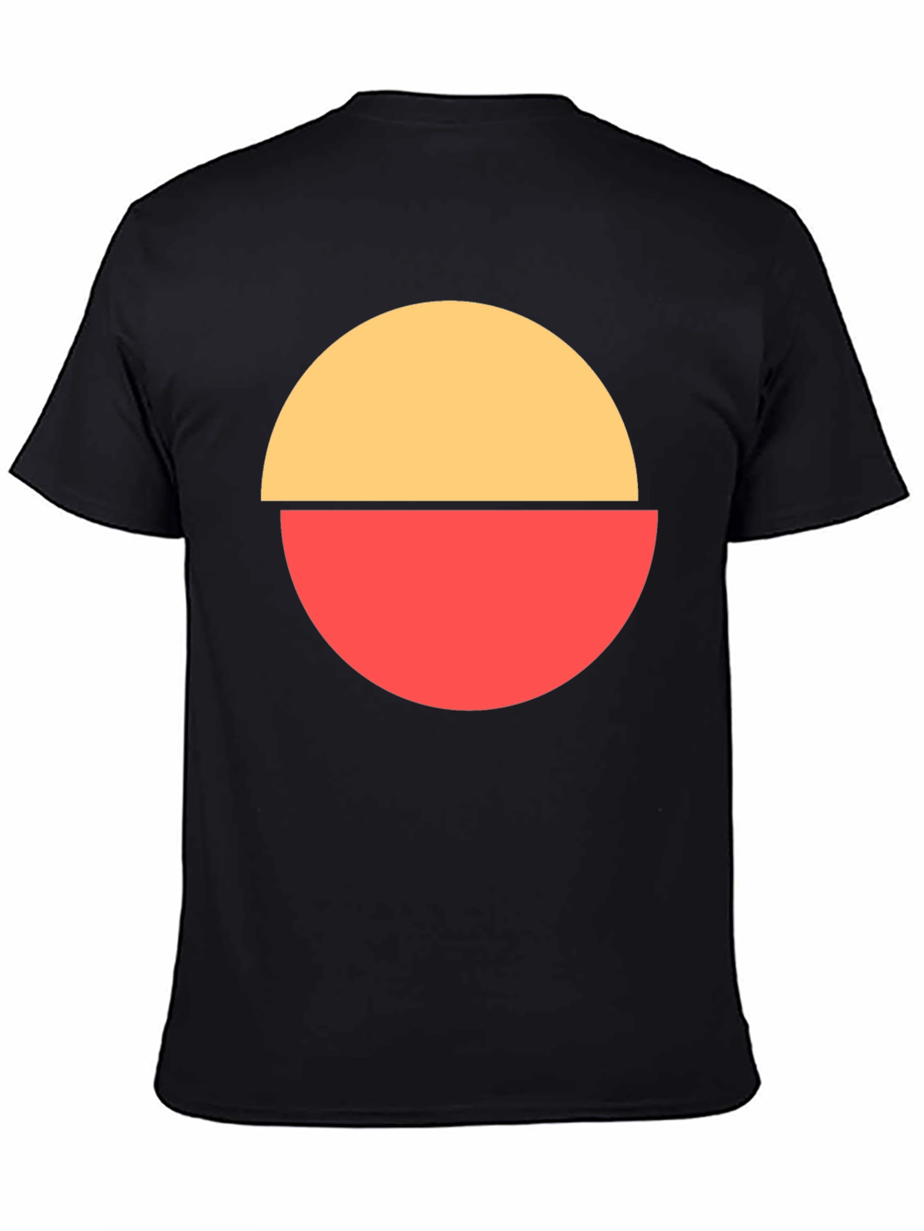 Abstract Circle Graphic Tee - Modern Casual Style