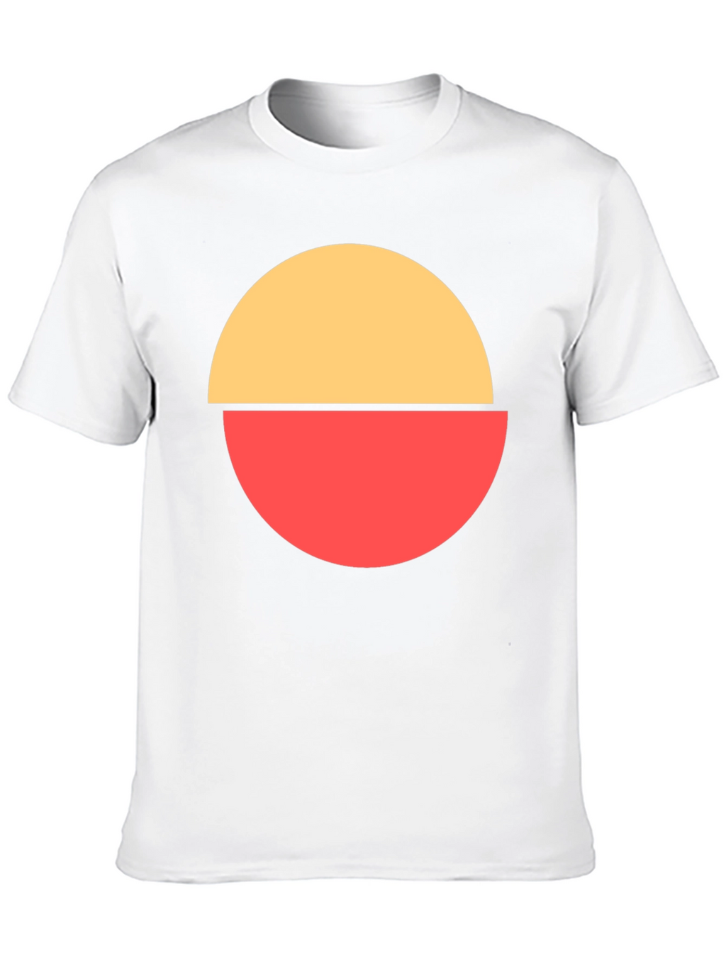 Abstract Circle Graphic Tee - Modern Casual Style