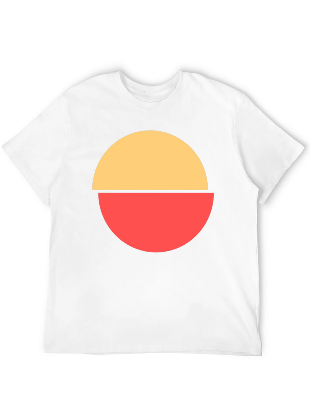 Abstract Circle Graphic Tee - Modern Casual Style