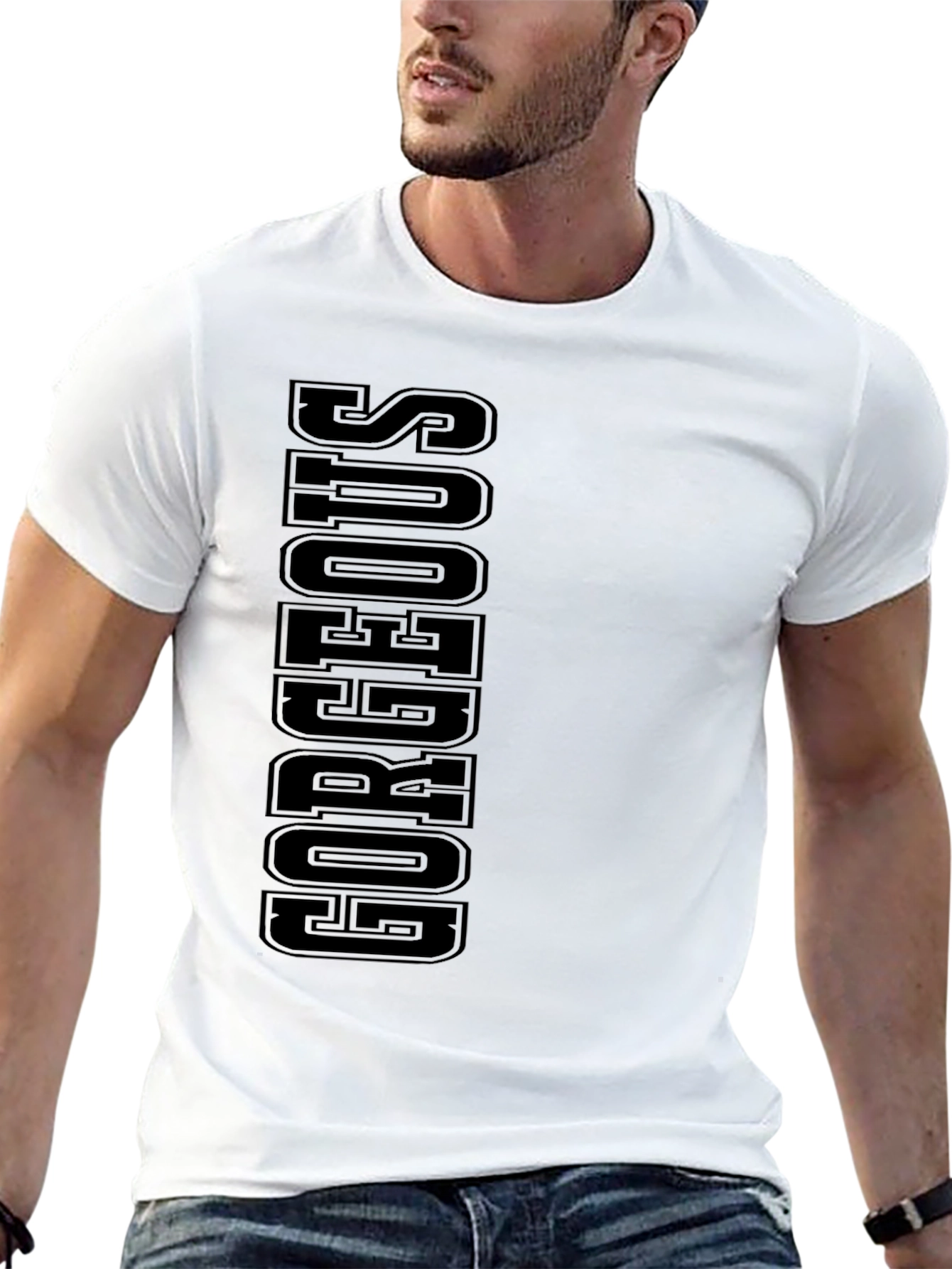 Gorgeous Black Graphic Tee
