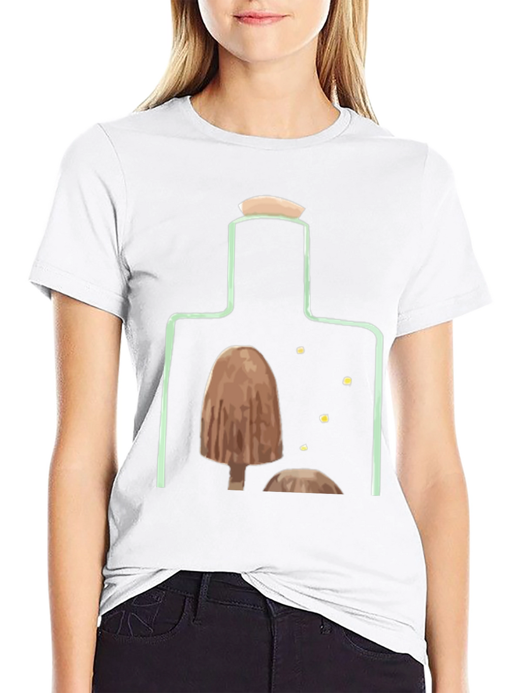 Mushroom Bottle Graphic T-Shirt