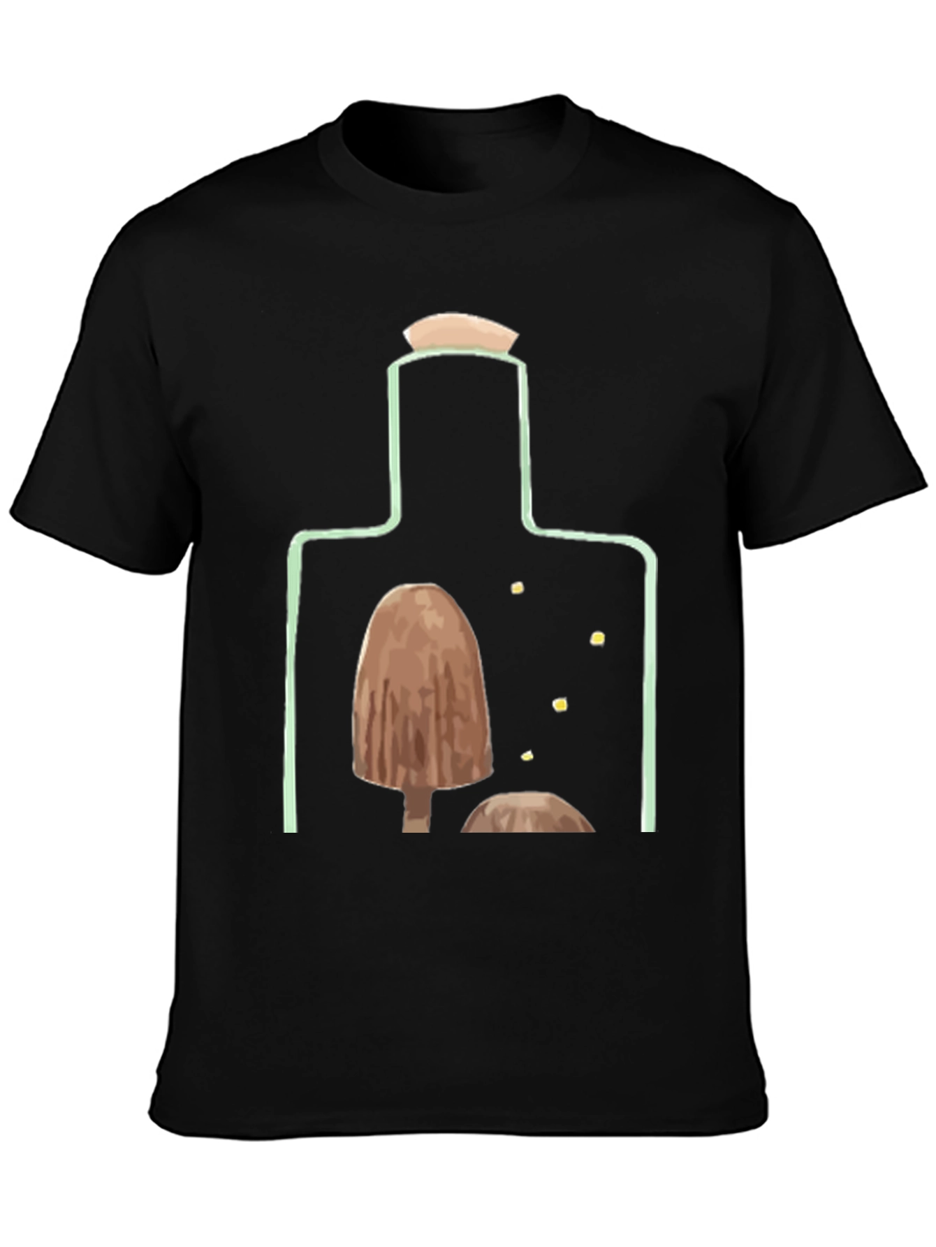 Mushroom Bottle Graphic T-Shirt