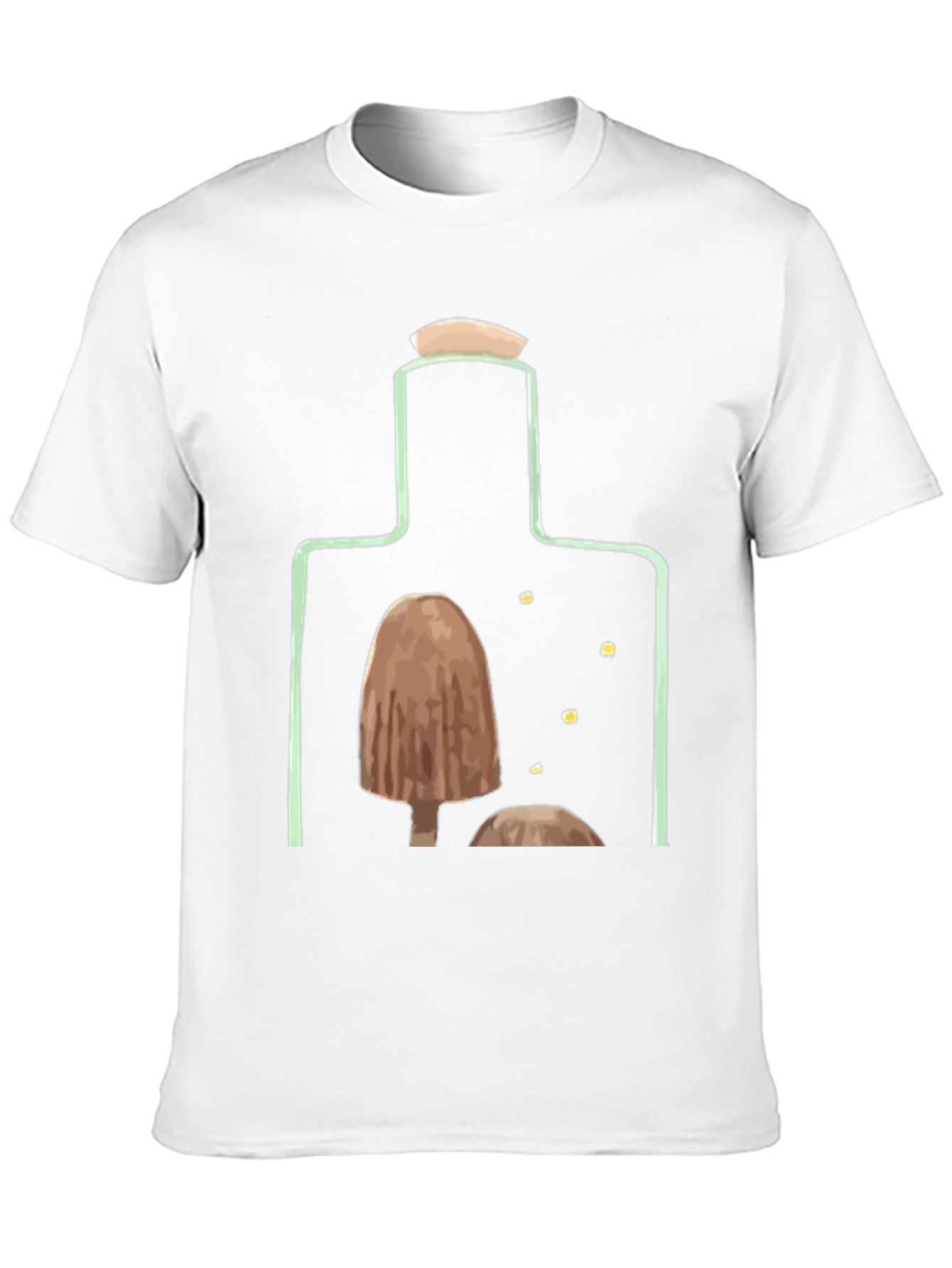 Mushroom Bottle Graphic T-Shirt