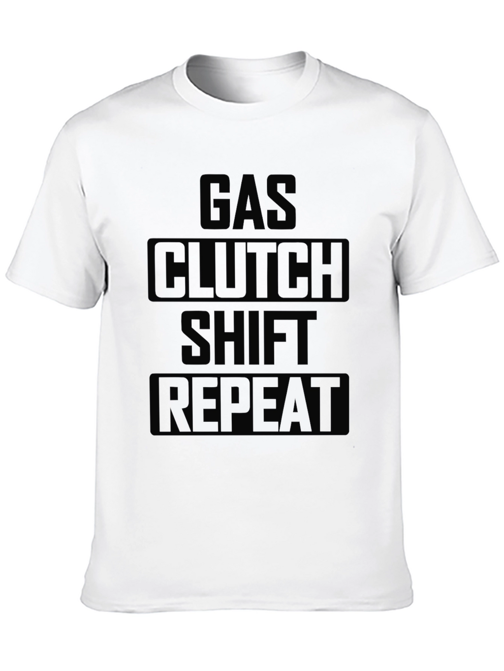 Gas Clutch Shift Repeat T-Shirt - Black