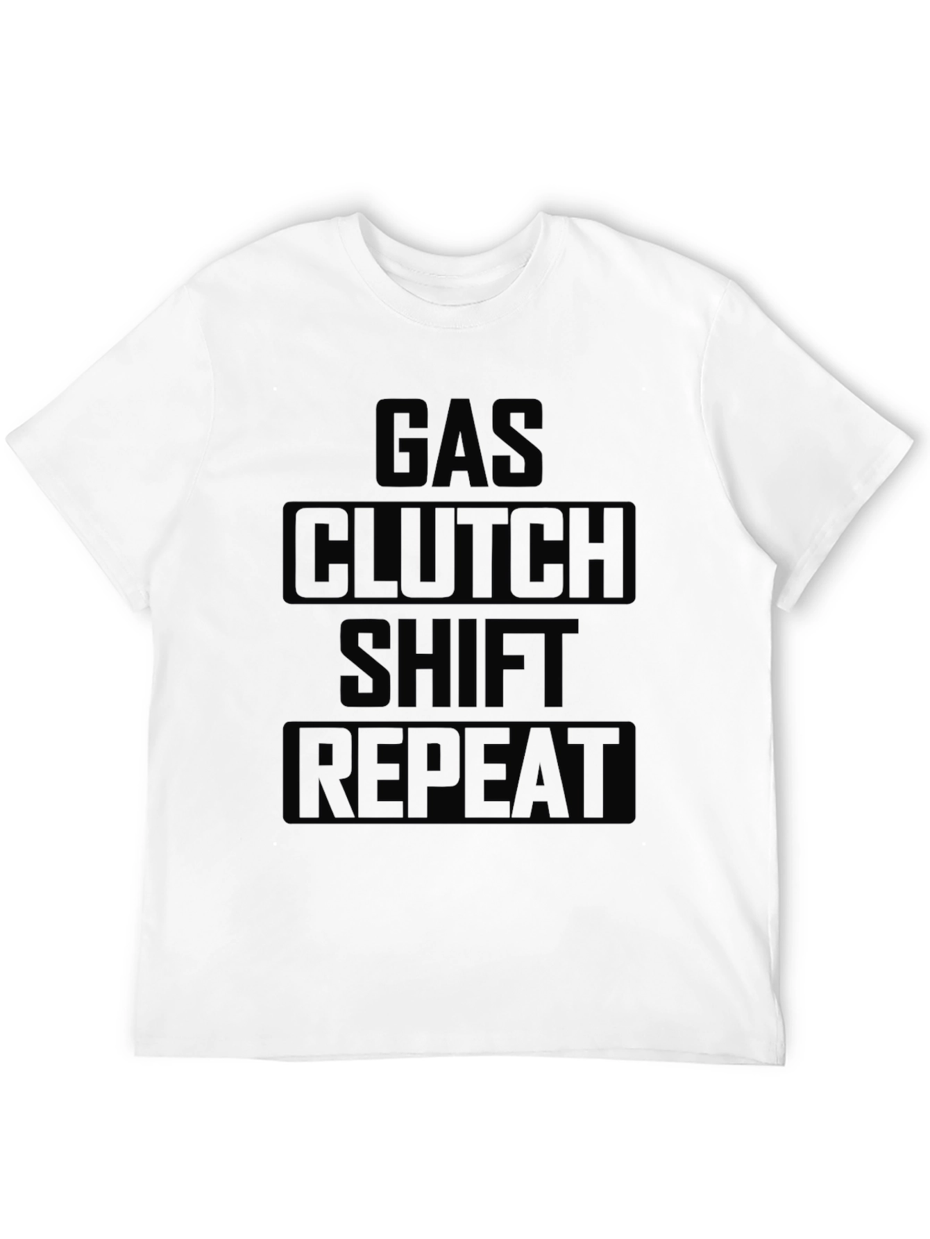 Gas Clutch Shift Repeat T-Shirt - Black