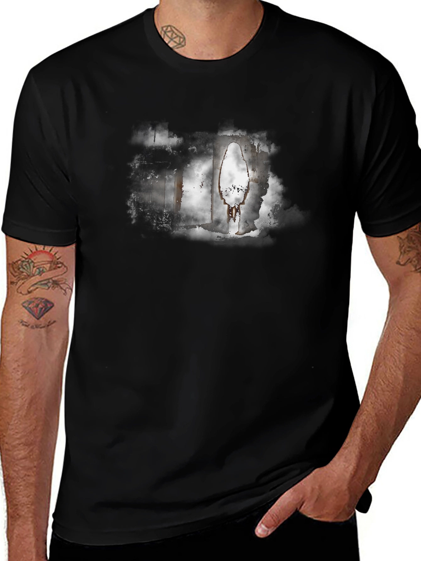 Eerie Silhouette Graphic Tee