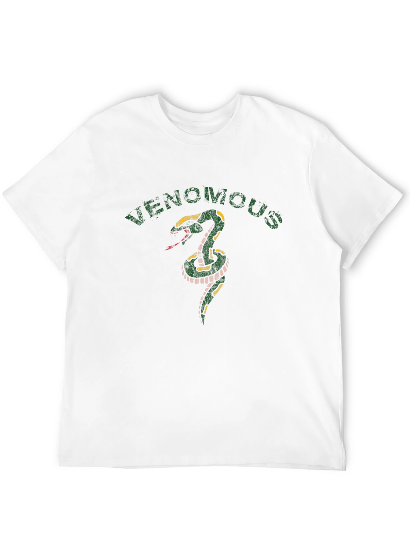 Venomous Snake Graphic Tee - Mens Black T-Shirt