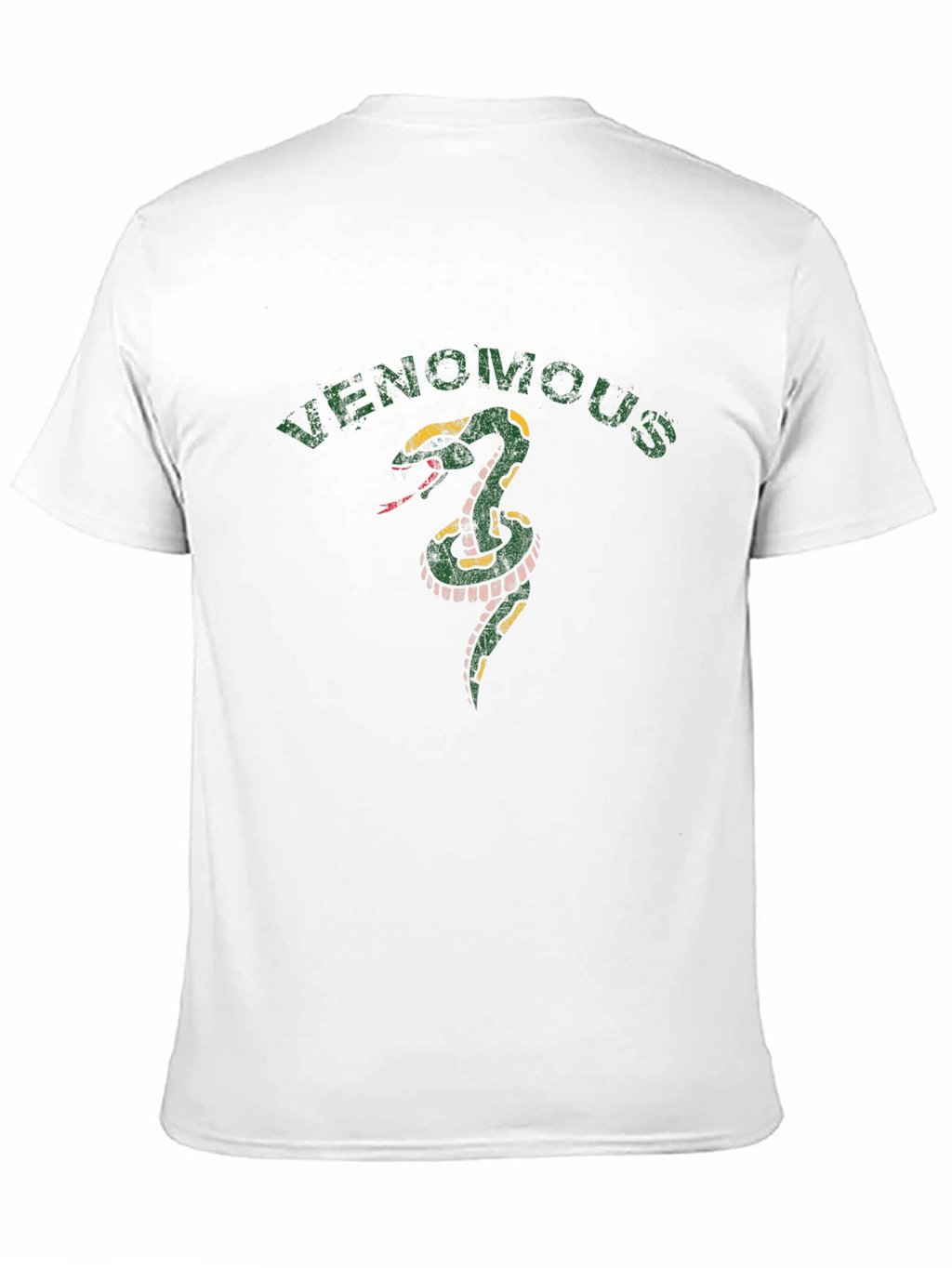 Venomous Snake Graphic Tee - Mens Black T-Shirt