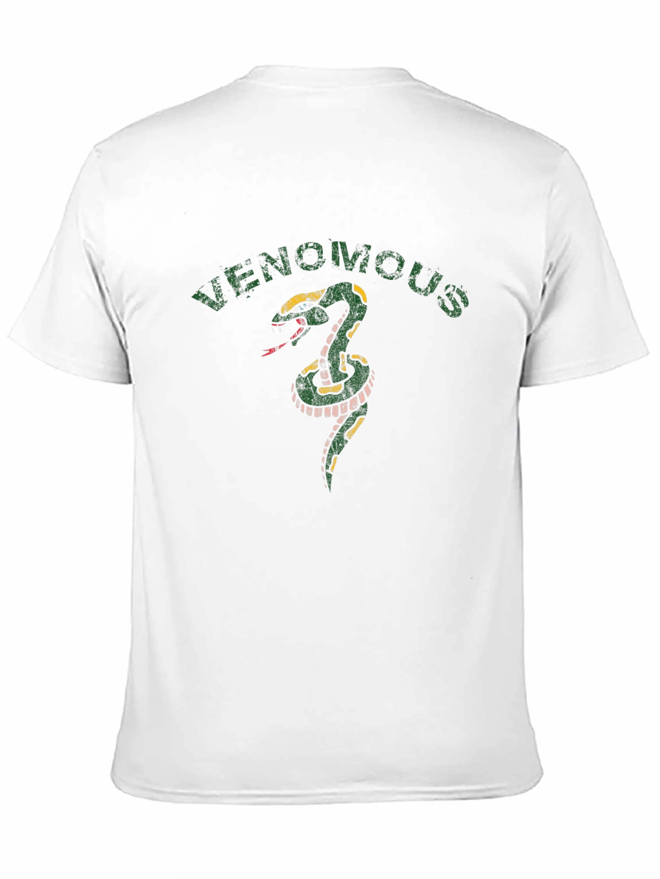 Venomous Snake Graphic Tee - Mens Black T-Shirt