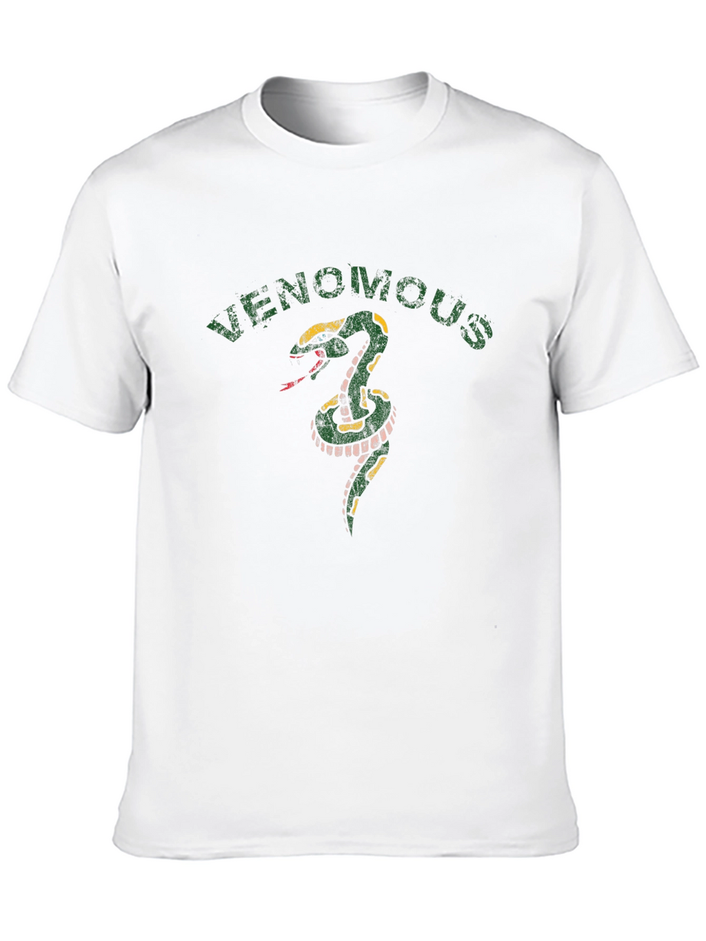 Venomous Snake Graphic Tee - Mens Black T-Shirt