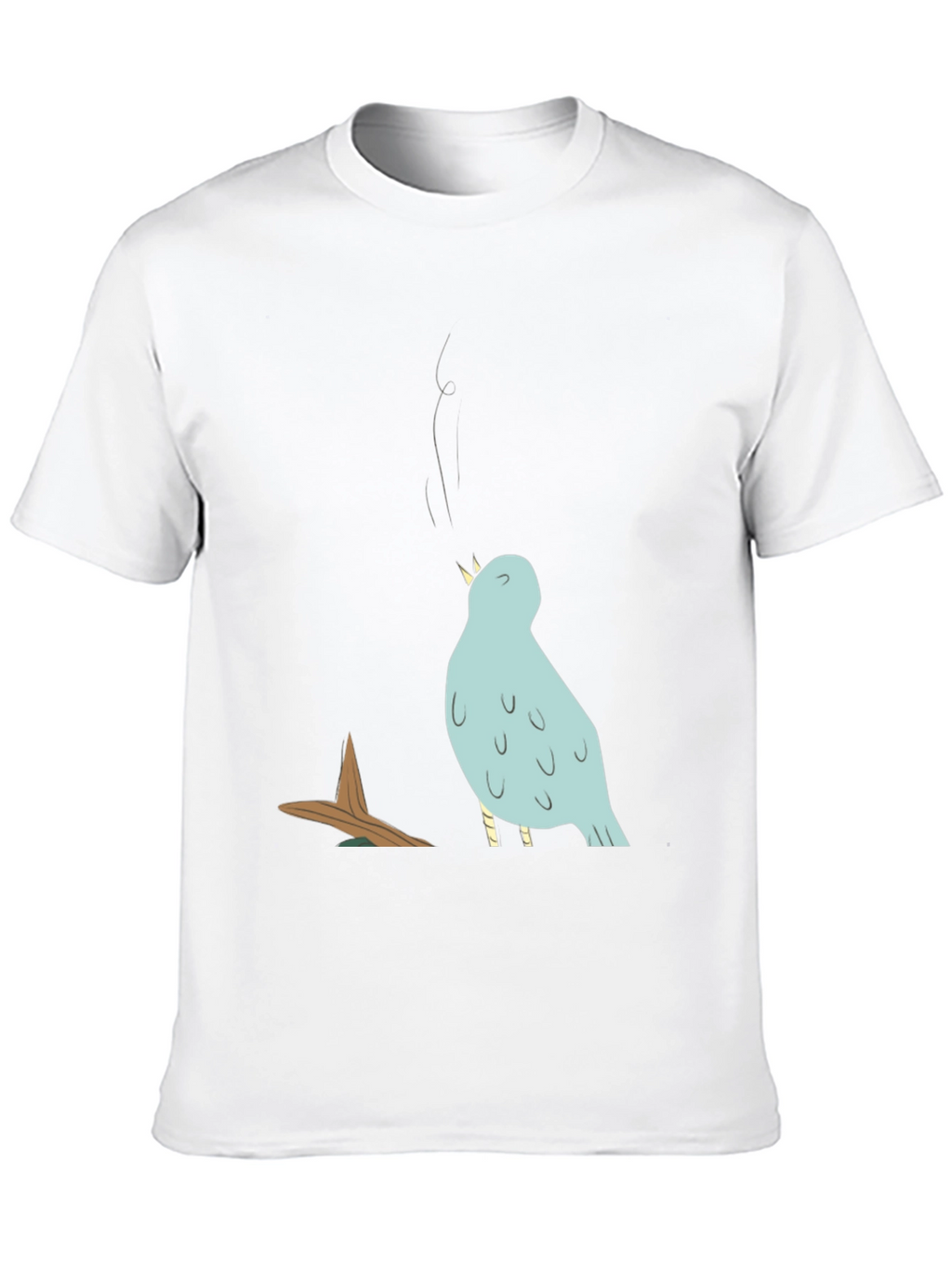 Bird Graphic T-Shirt - Casual Cotton Tee