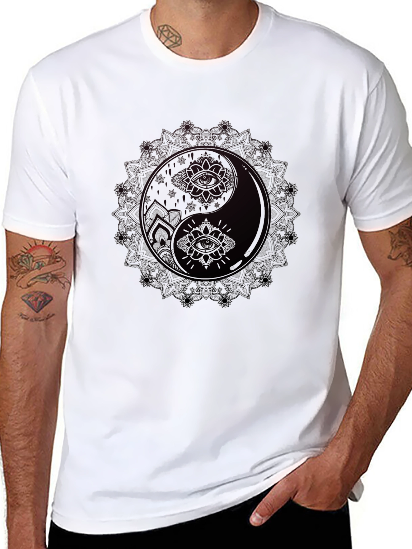 Yin Yang Mandala Graphic Tee