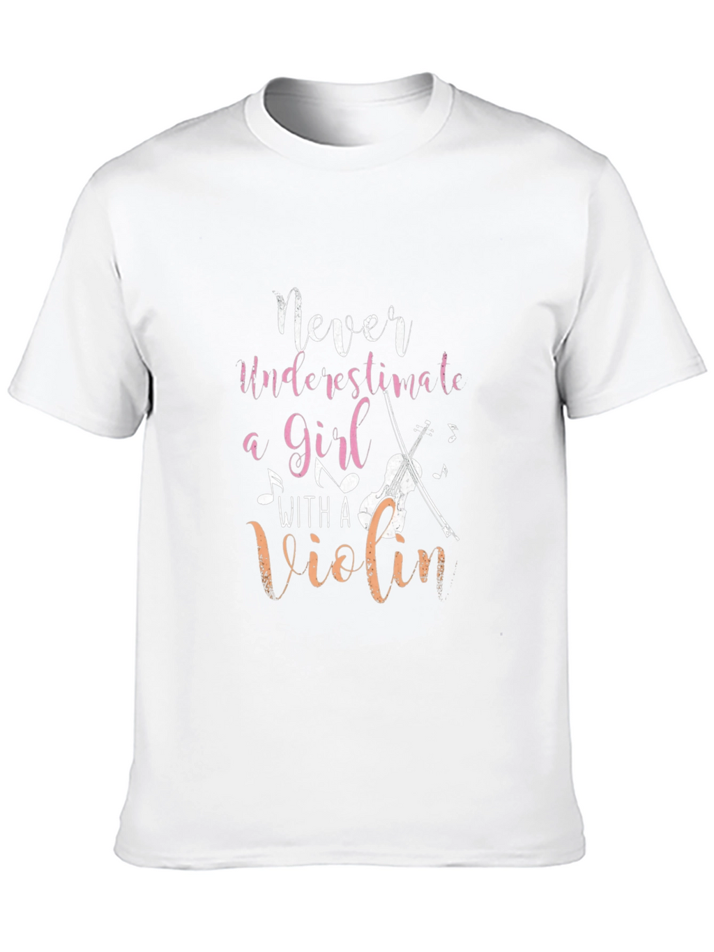 Never Underestimate a Girl with a Violin Tee