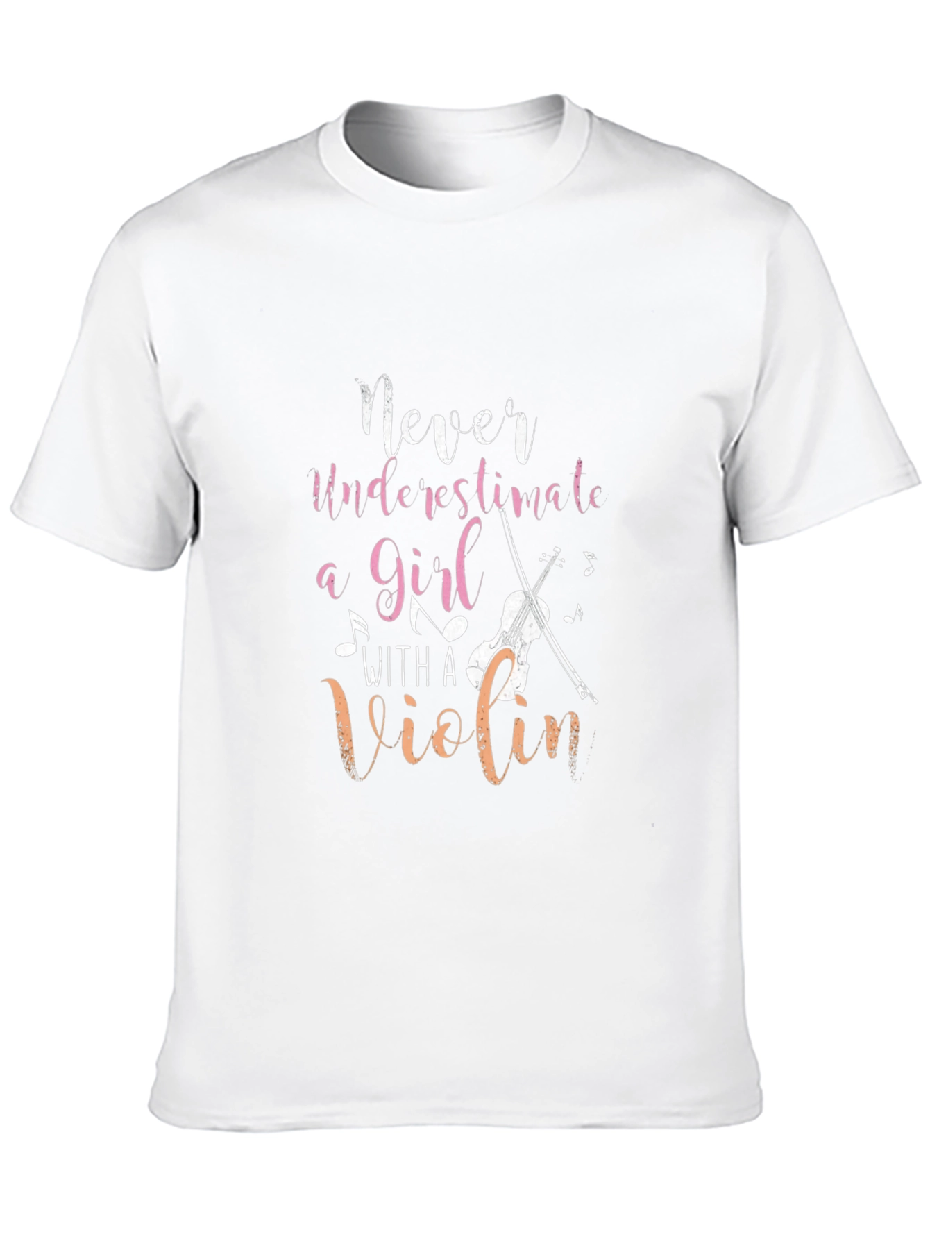 Never Underestimate a Girl with a Violin Tee