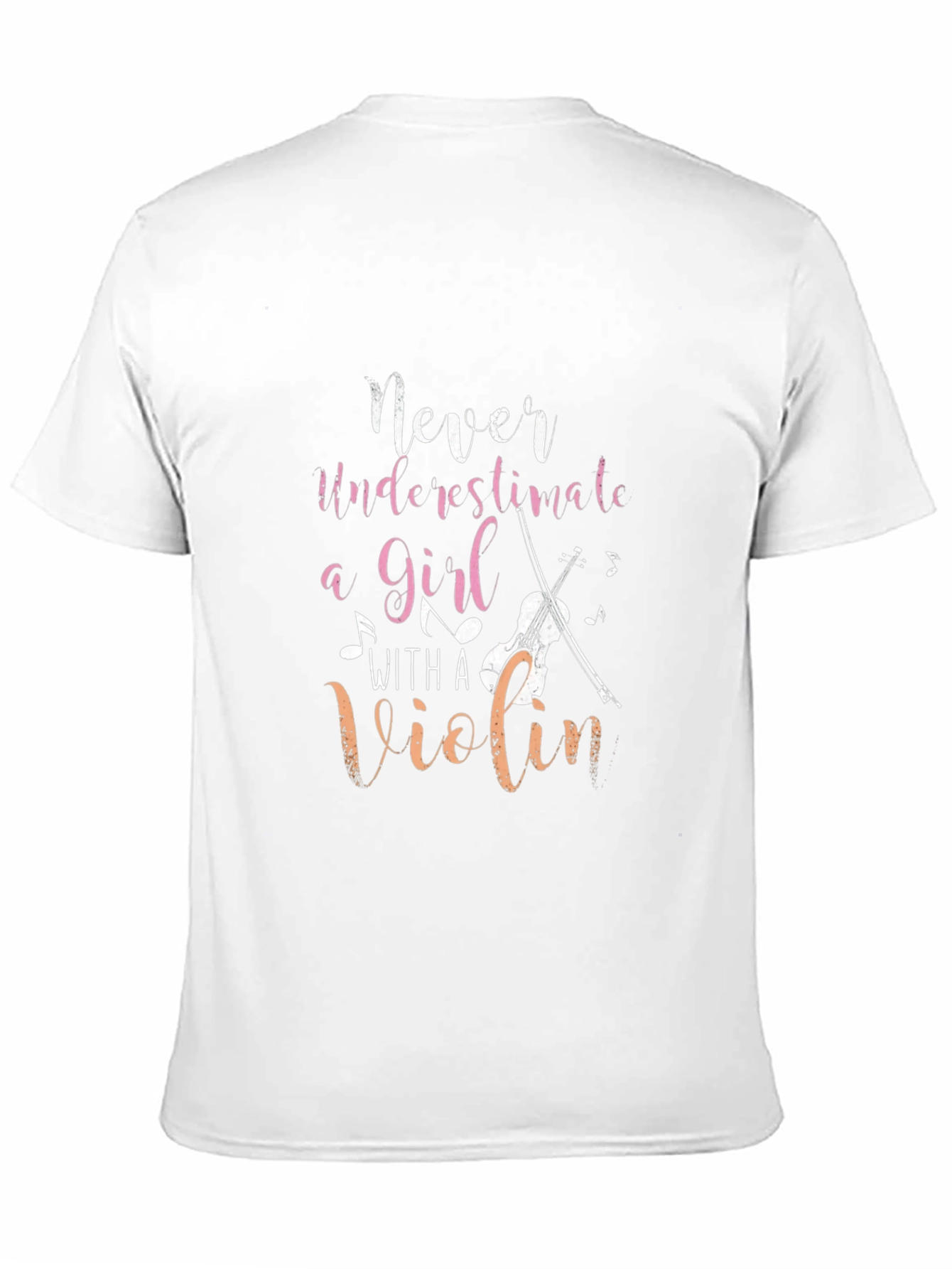 Never Underestimate a Girl with a Violin Tee